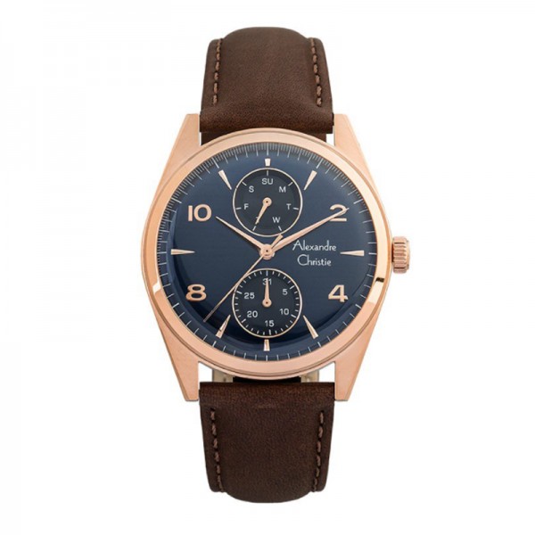 Alexandre Christie AC 6579 Rosegold Blue MFLRGBU